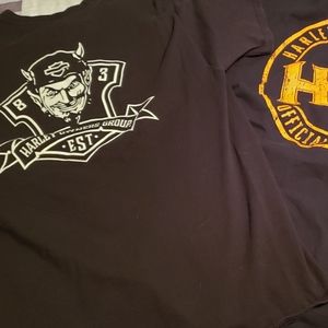 2 large HOG shirts